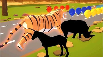 animal shape Transform race gameplay | shape shifting game level 1| shape shifting game level 2