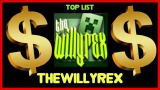 How much does TheWillyrex make on YouTube 2016