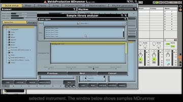 MDrummer tutorials - Part 6 - Automatic sample library analysis and import