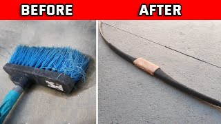 MAKING A BOW WITH A BROOMSTICK