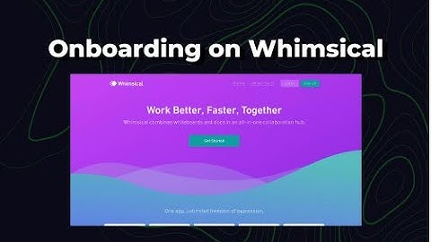 The user flow of onboarding on whimsical