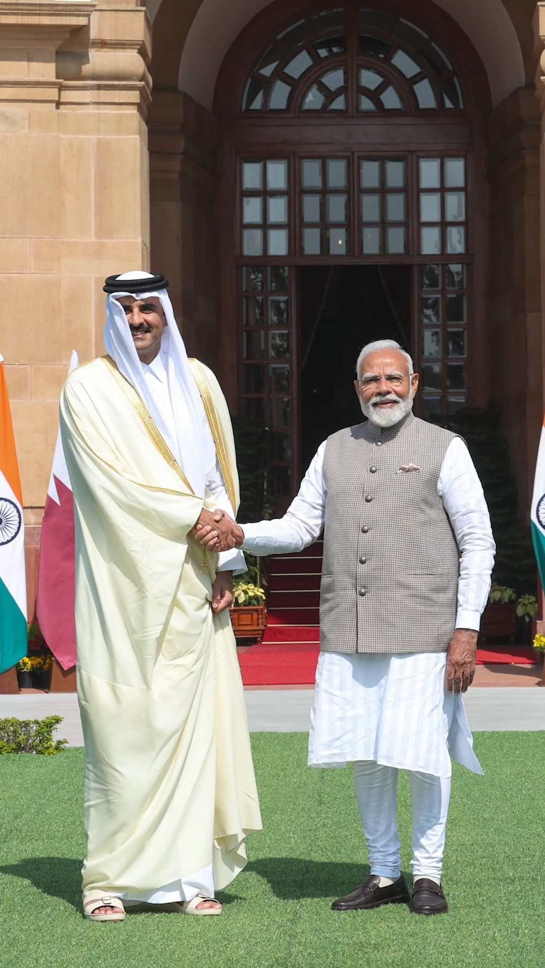 PM Modi and the Amir of Qatar hold delegation level talks in Delhi | #shorts