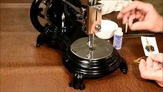 Antique Sewing Machine Restoration - How To Make Real Gold Decals