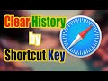How to clear browsing history on safari using Keyboard Shortcut