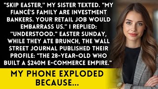 Sister Texted 'Don't Come To Easter Your Job Is Too Embarrassing Then The Wall Street Journal Called