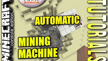 MINECRAFT - PS3 - AUTOMATIC MINING MACHINE - HOW TO - TUTORIAL ( PS4 / XBOX / PC ) WII