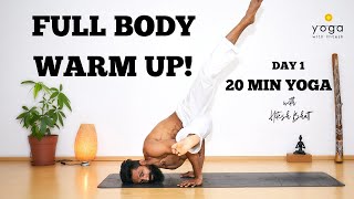20 Min Full Body Warm UP II Feel Recharged II #yogaforbeginners