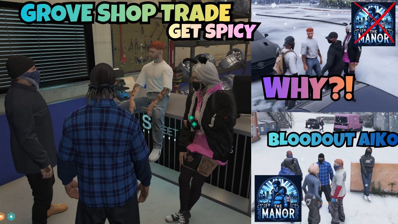 Ste & Aiko Meet Jon & Jim to Trade Grove Shop But Jim wants to BloodOut AIKO | NOPIXEL 4.0 GTA RP