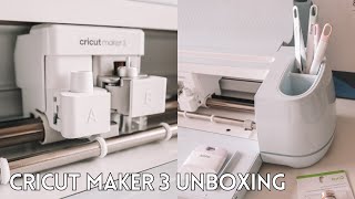 CRICUT MAKER 3 ✂️ Unboxing, Setup \& First Cut | DIY Vinyl Sticker