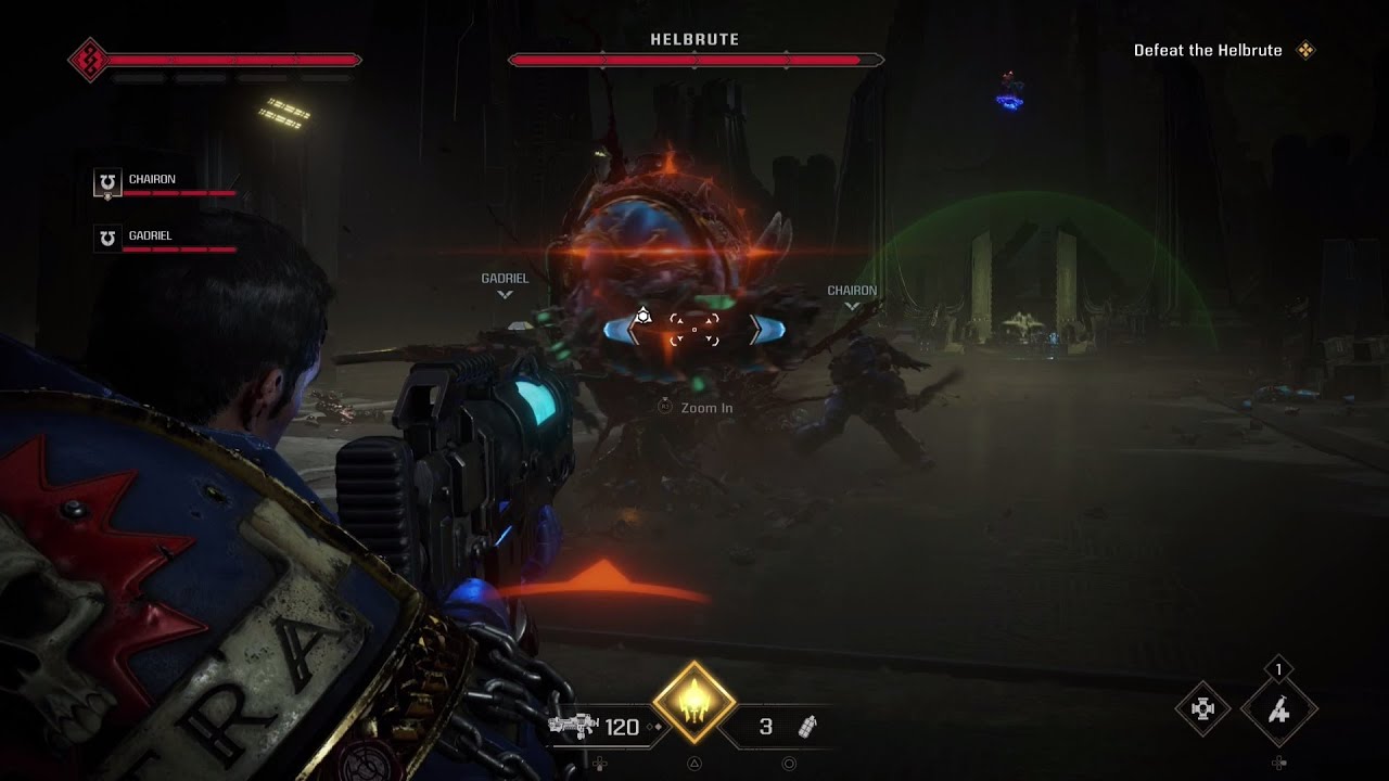 Warhammer 40,000: Space Marine 2 - Helbrute Boss Fight - YouTube