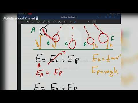 اولى ثانوي فيزياء شرح مبدأ حفظ الطاقة والقدرة عبدالودود القماطي