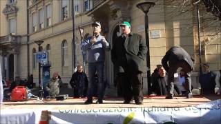 Intervento Enrico Rabazzi al sit in contro l'IMU agricola, Grosseto 10 febbraio 2015