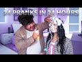 24 pranks in 24 hours challenge  must watch funniest