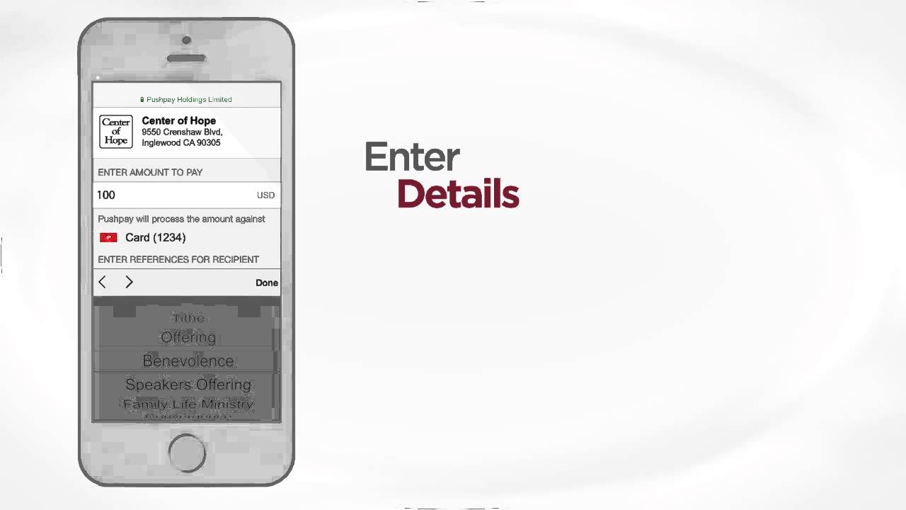 Center Of Hope Pushpay App Youtube