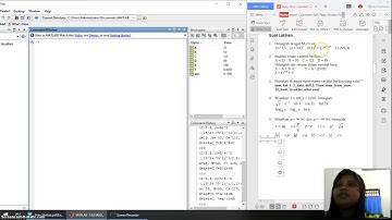 Latihan Soal Variabel Dan Operasi Dasar Menggunakan Matlab