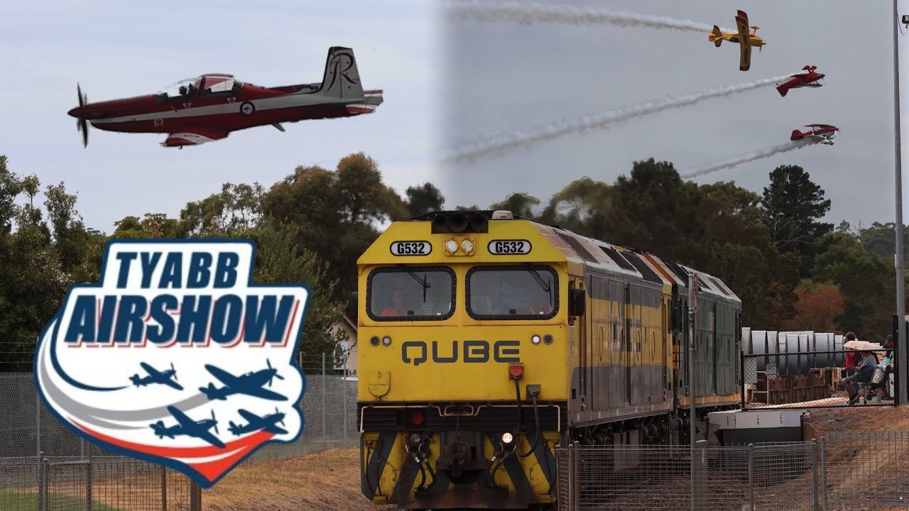 Planes & Trains! Tyabb Airshow 2026 + Passenger and Freight Trains at Tyabb!