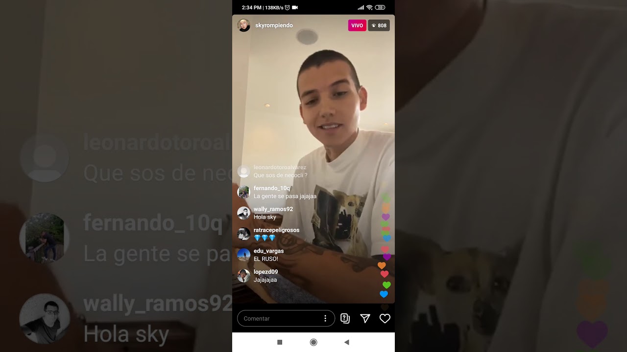 Sky Rompiendo trabajando "Volverte a ver" FT Arcangel y De La Ghetto - Instagram Live 25/03/2020