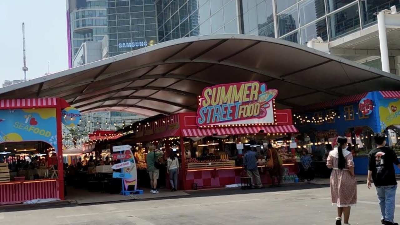 SUMMER STREET FOOD CENTRAL WORLD BANGKOK 🍤🍤🍲 BANGKOK STREET FOOD