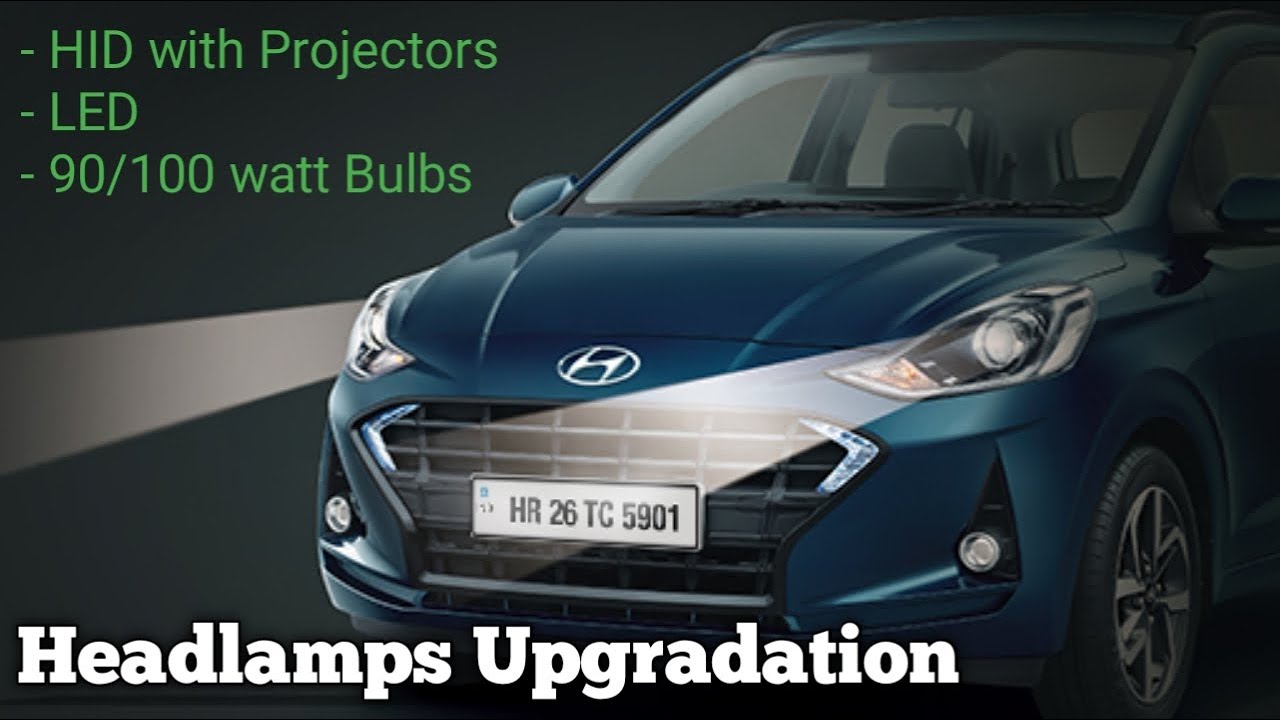 Headlamps Upgradation in Hyundai Grand i10 Nios HID with Projectors, LED Nikit Sharma YouTube