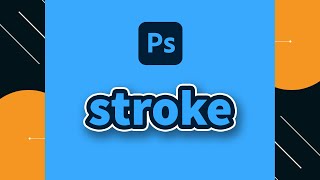 Outline Text in Photoshop CC 2022 | Stroke Layer Effect | #Shorts
