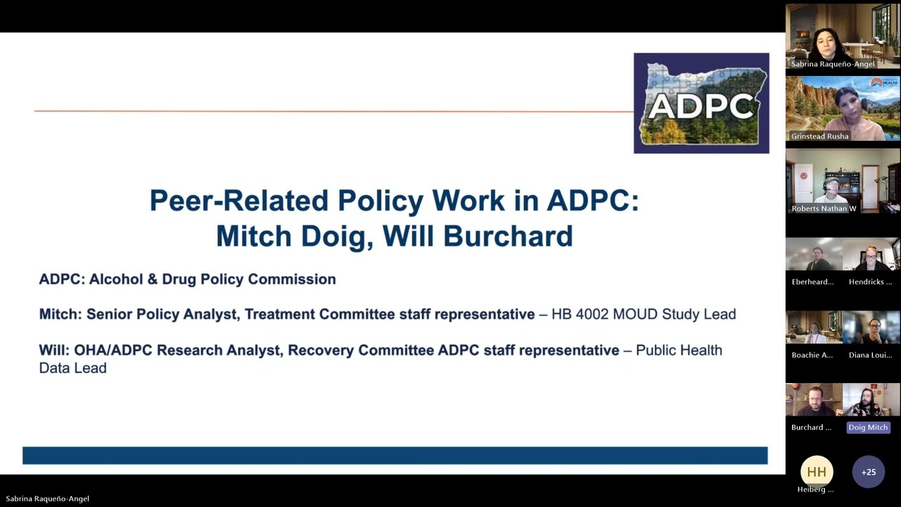 OHA Workgroup Kickoff: Certified Peers and Medicaid Billing Policy in Hospital Settings - 2/24/26