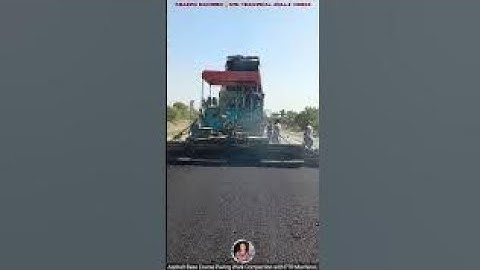 Asphalt Base Course Paving Laying Work with Paver Machine Operatings🏗#shorts #viral #like #asphalt