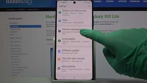 How to Enter Text Correction Options in SAMSUNG Galaxy S10 Lite – Open Text Correction Options