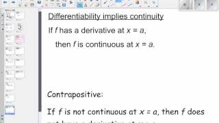 Differentiability Implies Continuity