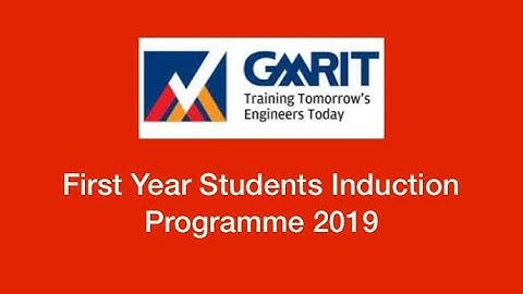 First Year Students Induction Programme 2019