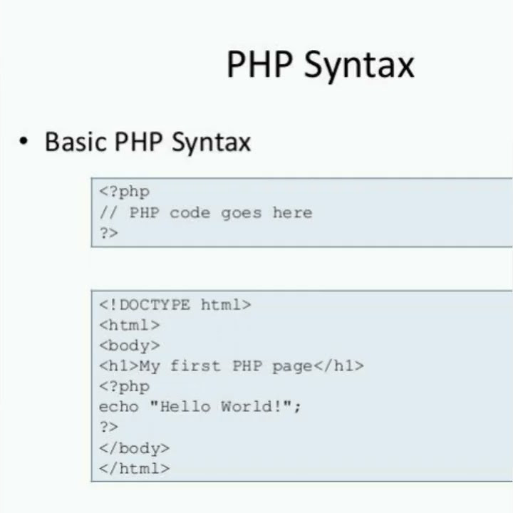PHP SYNTAX - BASIC #shorts #php #coding #phpscript - YouTube