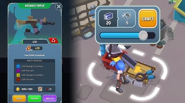 MY ASSAULT RIFLE & CRAFT - Idle Breaker (Android, iOS) Gameplay Part 3