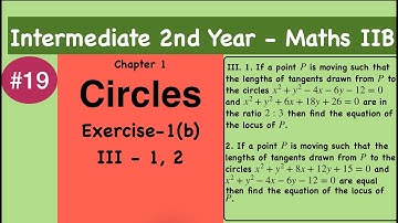 Circles|Inter 2nd Year Maths|Maths 2B|Exercise-1b|Explained in Telugu@V V Lakshmi classes