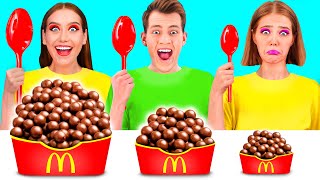 Desafío Placa Grande, Mediana y Pequeña | Recetas de Comida Divertidas TeenTeam Challenge