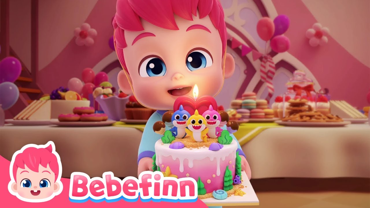 🎂 Part 2ㅣHappy Birthday for 100 Friends! Is Your Name in the Song? | Bebefinn Nursery Rhymes