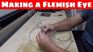 3 different ways to make a Flemish Eye in wire rope
