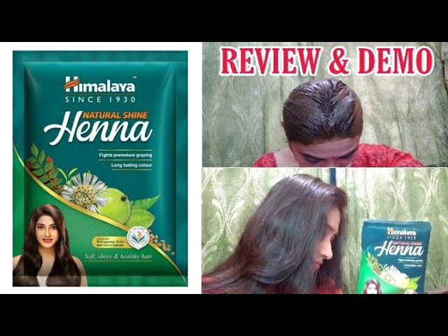 Himalaya natural shine henna powder honest review and demo || how to apply  henna on hair - YouTube