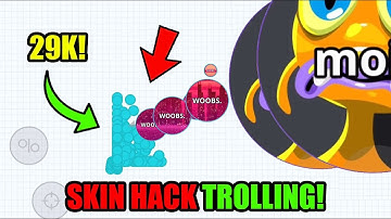 AFK SKIN HACK TROLLING!😂 Agar.io Mobile - THE MACRO REVENGE
