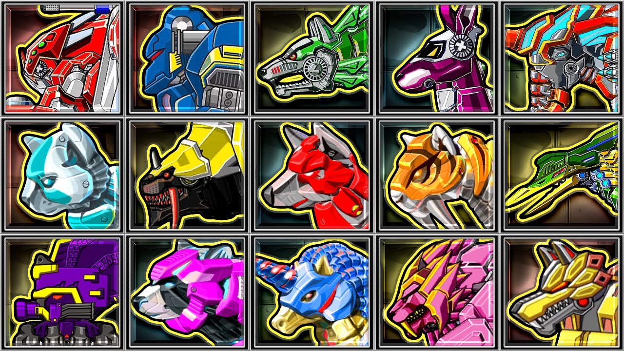 Dino Robot Animal Corps - Scorpion - Kangaro - Unicorn - Mammoth - Octopus - Smilodon - Bear - Wol40