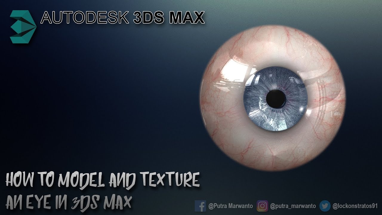 How to Model and Texture an Eye in 3DS Max | #3dsMax Tutorial - YouTube