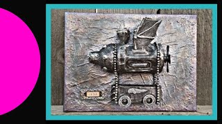 Steampunk  Airship Wall Decor