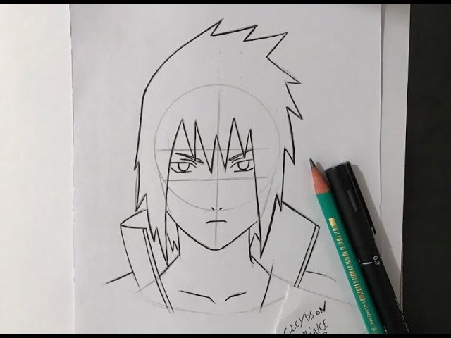 COMO DESENHAR O SASUKE UCHIHA #desenhando #animes #naruto #boruto