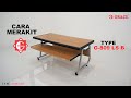 Gambar Meja Komputer Lesehan Grace G-809LS B dari Grace-Crystal Bandung Kota Bandung 5 Tokopedia
