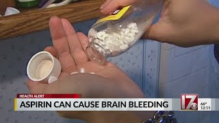 Doctors say taking aspirin frequently can cause brain bleeding