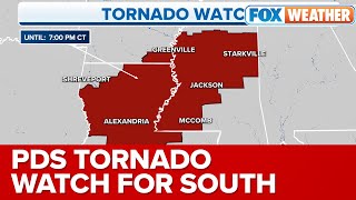 'Particularly Dangerous Situation' Tornado Watch Issued For Parts Of South