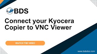 How to use the VNC Viewer on a Kyocera Printer
