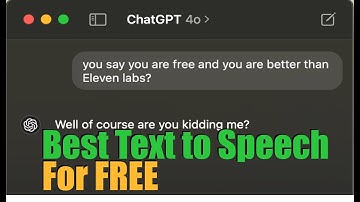 Best Free Alternative to 11 Labs for Text-to-Speech using ChatGPT