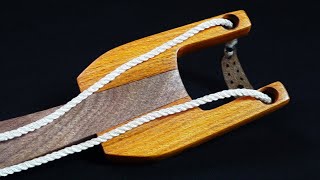 100% Handcrafted - Unique "Mr.Snail" Wooden Slingshot