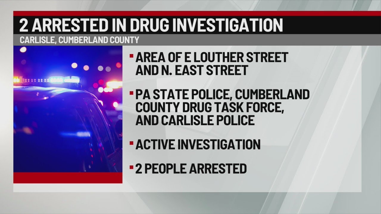Two arrested in Cumberland County drug investigation - YouTube