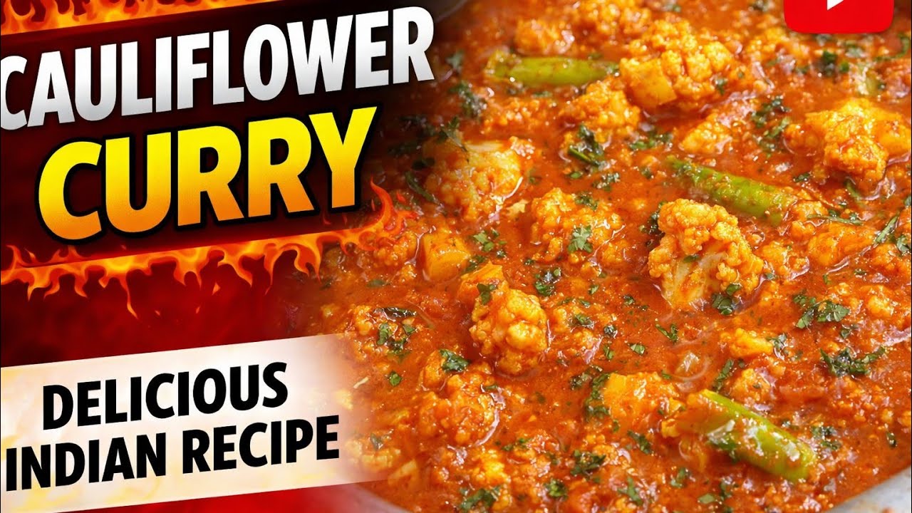 Cauliflower Masala Curry | Simple & Delicious Indian Veg Recipe #CauliflowerCurry