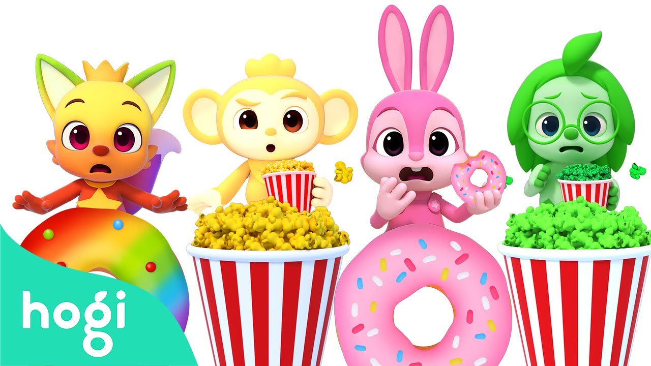 [BEST] Learn Colors with Donuts 🍩 and Popcorn 🍿｜1+1｜Colors for Kids｜Hogi Colors｜Hogi Pinkfong